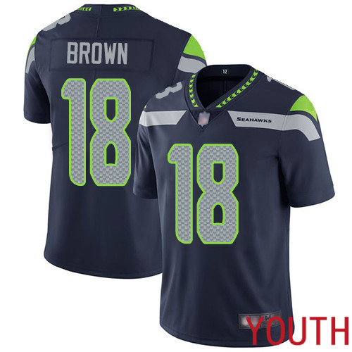 Seattle Seahawks Limited Navy Blue Youth Jaron Brown Home Jersey NFL Football 18 Vapor Untouchable